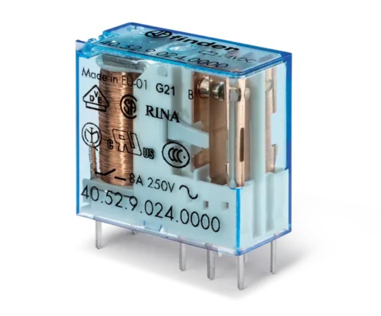 Реле Finder 40.52 8А 2CO 24VDC 40.52.9.024.0000