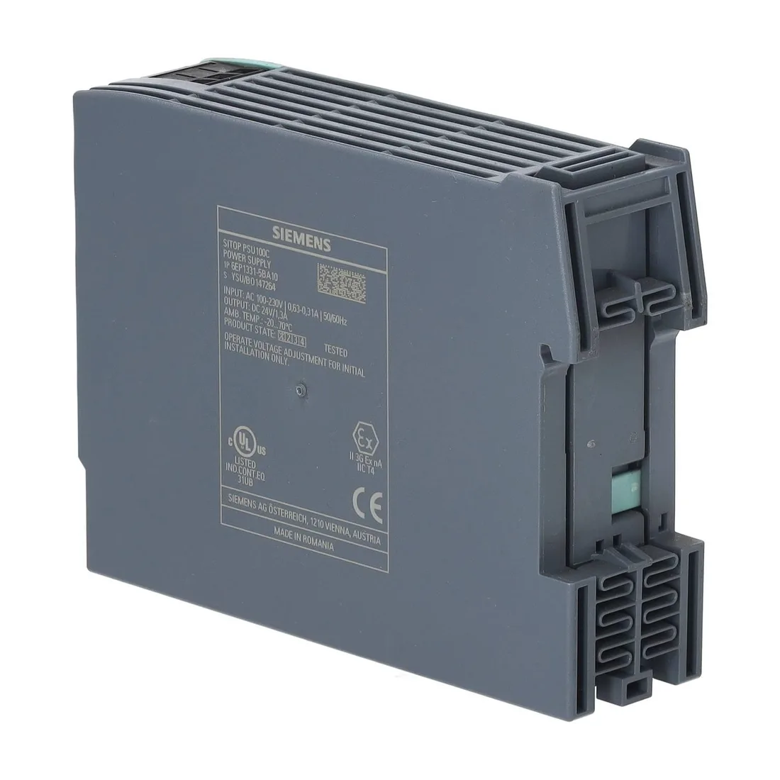 Блок питания стабилизированный SITOP PSU100C 24 V/0,6 A 6EP1331-5BA00 Siemens 6EP1331-5BA00