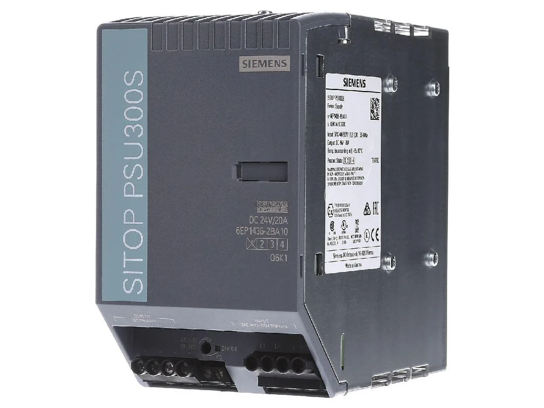 Блок питания стабилизированный SITOP PSU300S 20 A 6EP1436-2BA10 Siemens 6EP1436-2BA10
