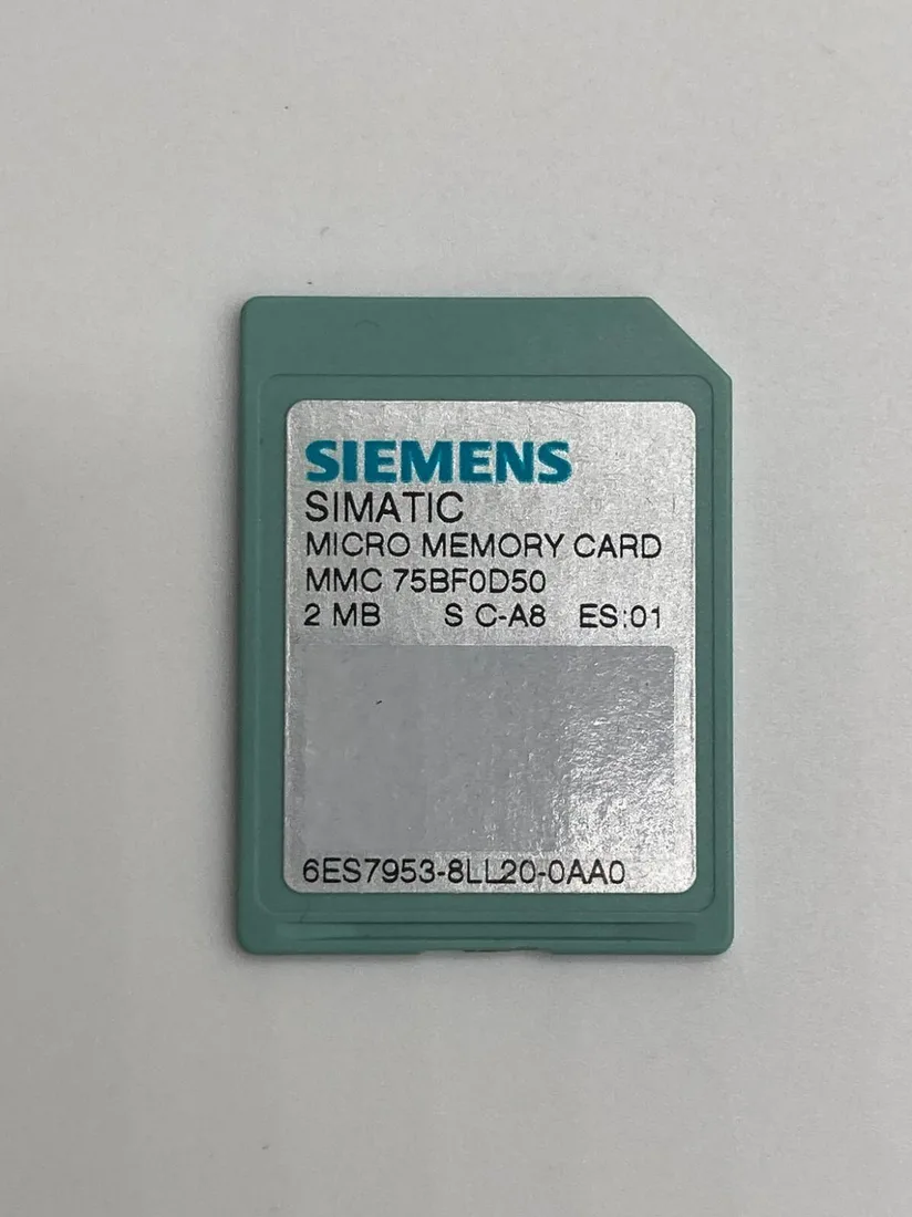 Жад микрокартасы MMC S7-300/C7/ET 200 үшін 6ES7953-8LL31-0AA0 Siemens 6ES7953-8LL31-0AA0