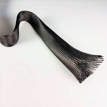 Carbon braided sleeve Ø 28 mm, 20 g/m CFS-28