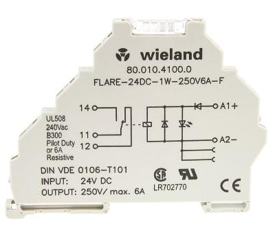 Интерфейсное реле Wieland flare 24VDC FLARE-R1-24