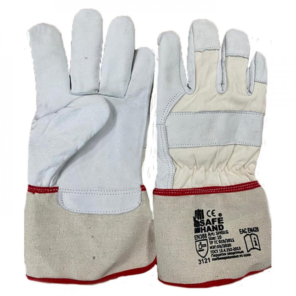 Перчатки кожаные с манжетой Leather gloves